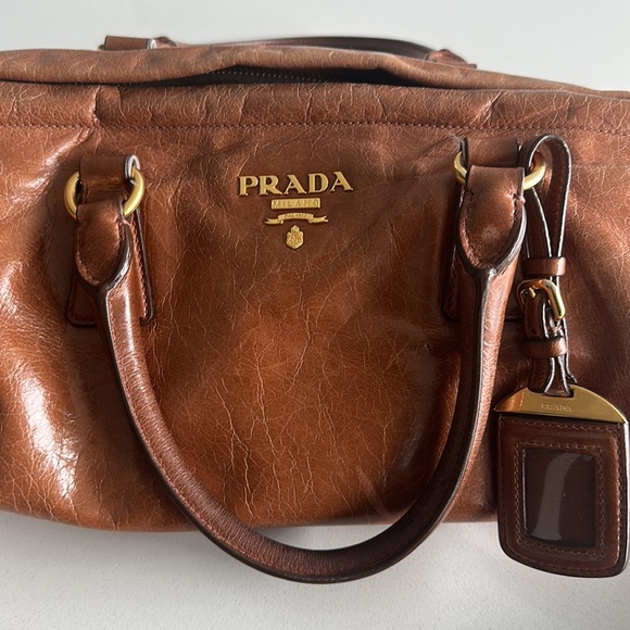 Prada Vitello Shine Satchel Bag - Picture 5 of 12